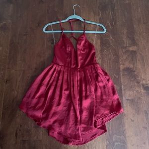REVOLVE - NBS Silk Red Dress